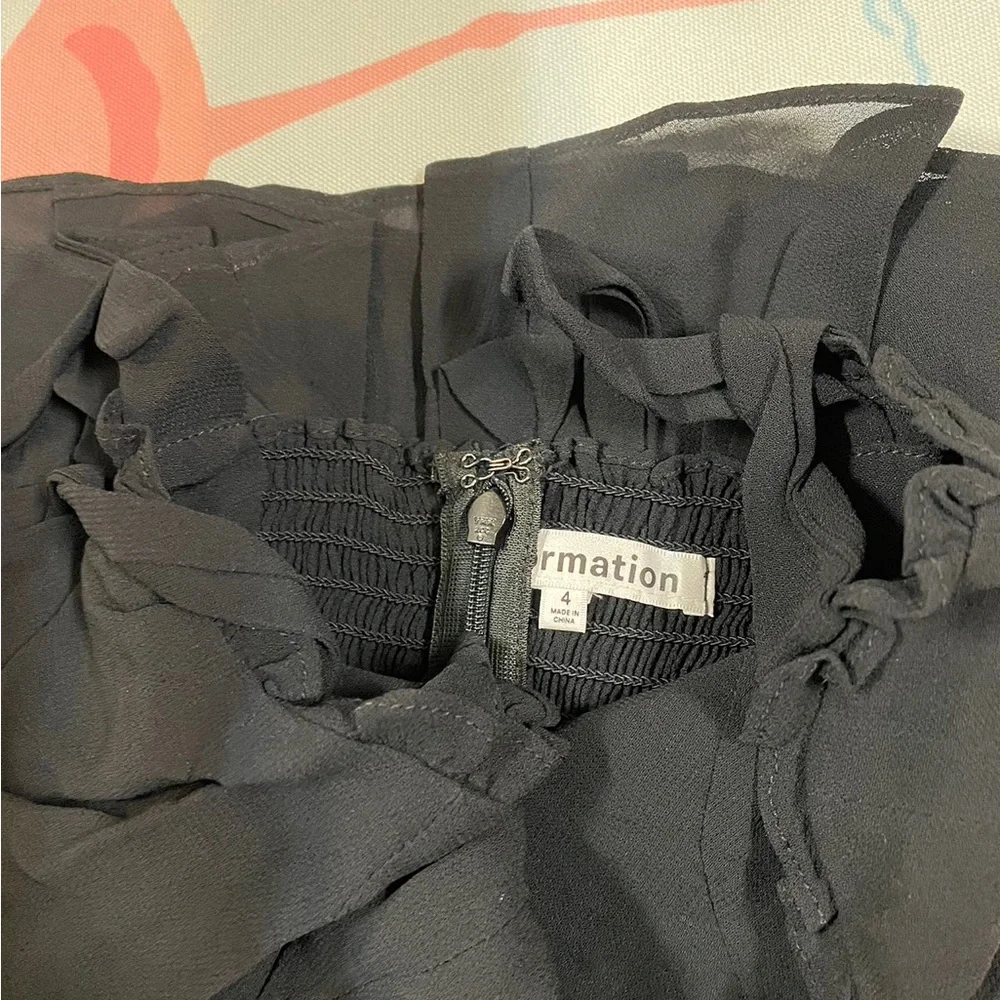 NWOT Reformation Christine Dress Black - Picture 7 of 8